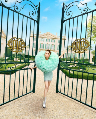 Lily Collins – Maison Perrier House Campaign 2024