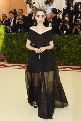 Lily Collins-Met Gala 2018