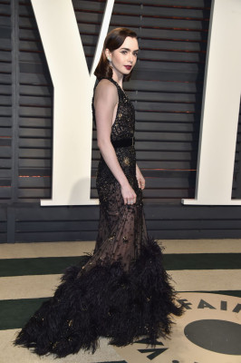 Lily Collins – Vanity Fair Oscar 2017 Party in Los Angeles