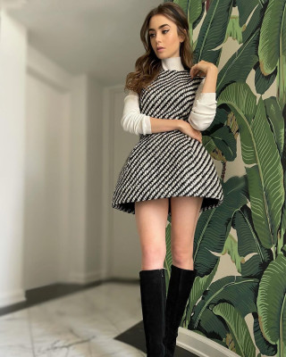 Lily Collins - &#039;Mank&#039; Press Day // Jan 2021