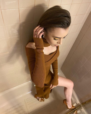 Lily Collins - &#039;Mank&#039; Press Day in Paris // Jan 2021