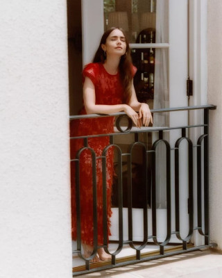 Lily Collins for InStyle