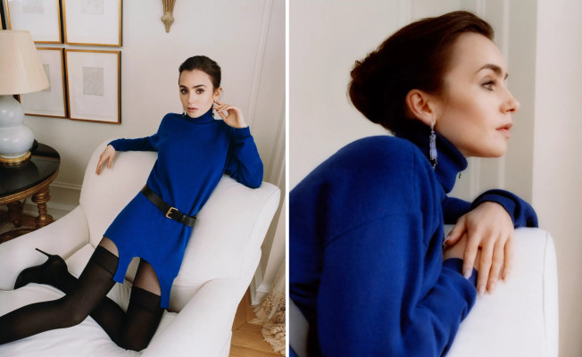 Lily Collins for InStyle