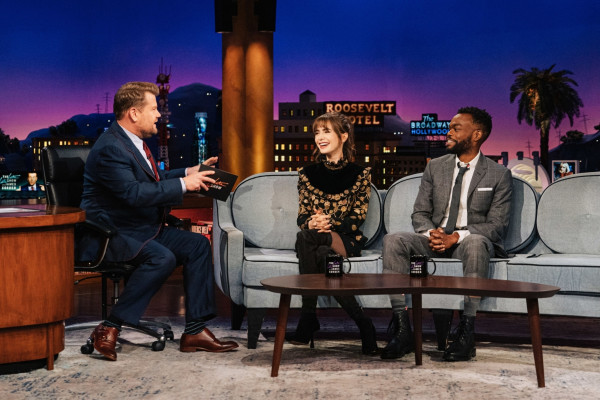 Lily Collins-The Late Late Show with James Corden