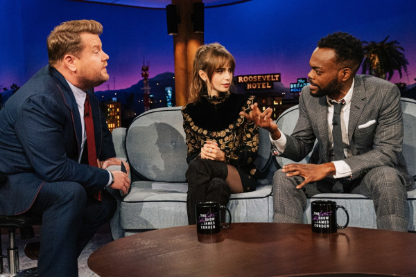 Lily Collins-The Late Late Show with James Corden