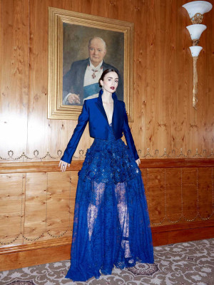 Lily Collins-BAFTA 2019