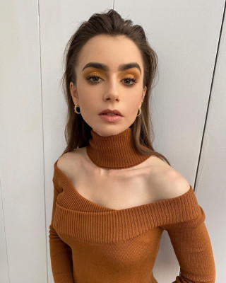Lily Collins - &#039;Mank&#039; Press Day in Paris // Jan 2021