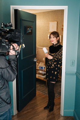 Lily Collins-The Late Late Show with James Corden