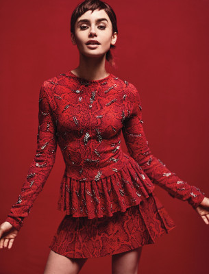 Lily Collins - Vogue 2018