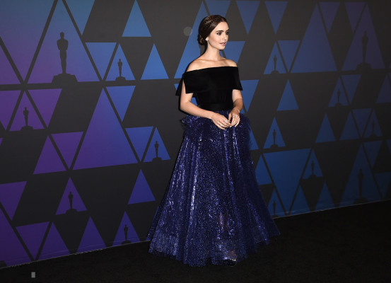 Lily Collins-Governors Awards 2018