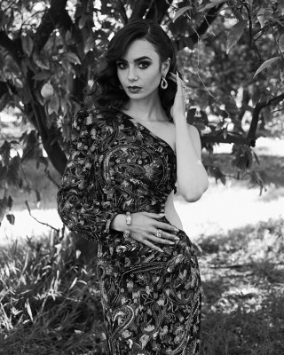 Lily Collins - 78th Annual Golden Globe Awards | Feb 28, 2021