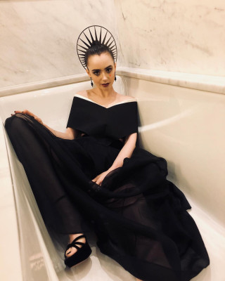 Lily Collins-Met Gala 2018