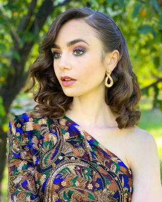 Lily Collins - 78th Annual Golden Globe Awards | Feb 28, 2021