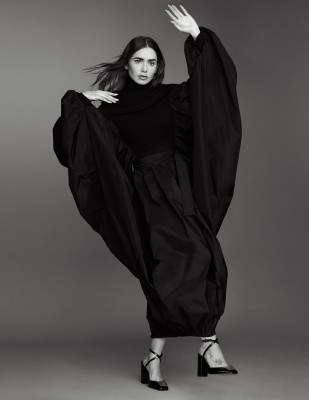 Lily Collins by Thomas Whiteside for El País (Dec 2021)