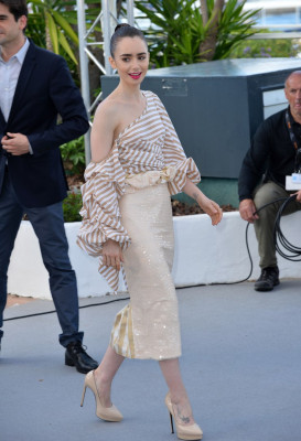 Lily Collins - Okja Photocall The 70th Annual Cannes Film Festival