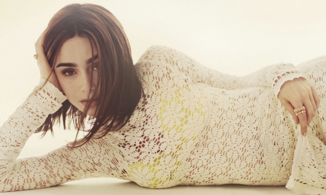 Lily Collins by Ned Rogers for Vogue Australia (December 2021)