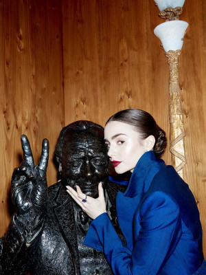 Lily Collins-BAFTA 2019