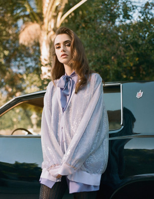 Lily Collins by Chuck Grant for S/magazine (Winter 2022)