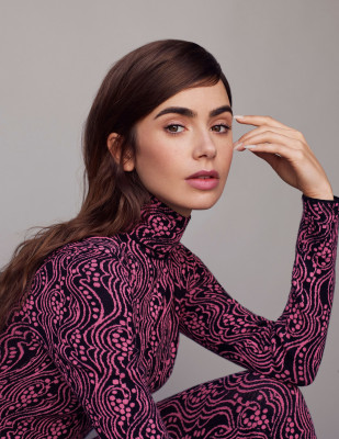 Lily Collins by Thomas Whiteside for El País (Dec 2021)