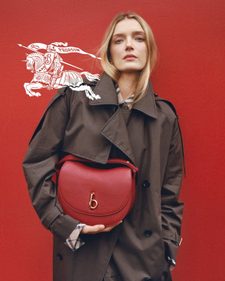 Lily Donaldson for Burberry Rocking Horse Bag 2024 Campaign