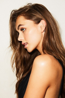 LILY EASTON on the Set of a Photoshoot, 2019