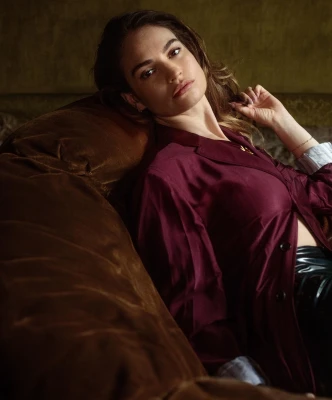 Lily James by Diana Markosian for Rolling Stone (March 2022)