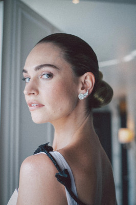 Lily James by Iona Wolff for Vogue, Met Gala in New York 05/06/2024