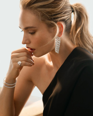 Lily James by Mark Seliger for Only Natural Diamonds, Los Angeles (July 2024)
