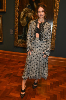Lily James - Vogue100 x Erdem Dinner at London Fashion Week 09/18/2023