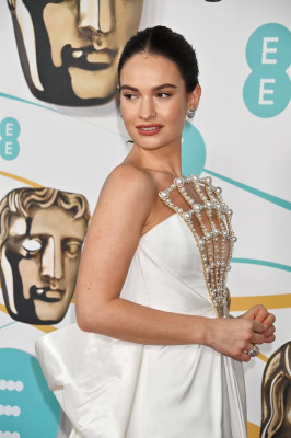 Lily James - 76th EE BAFTA Film Awards in London 02/19/2023