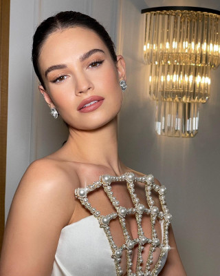 Lily James - 76th EE BAFTA Film Awards in London 02/19/2023