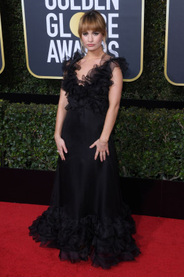 Lily James – Golden Globe Awards 2018 in Beverly Hills