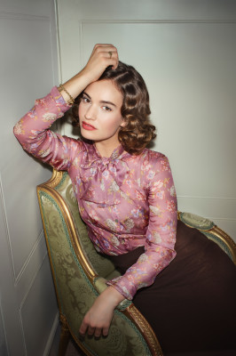 Lily James by Steve Schofield for Vogue (2020)