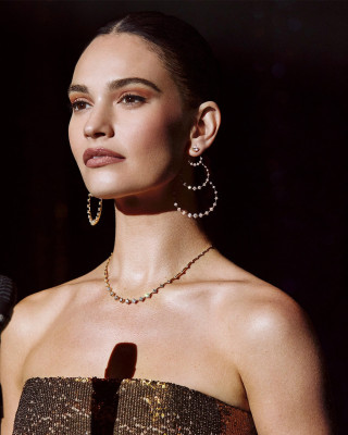 Lily James - Only Natural Diamonds 'To Treasure, Now and Forever' Holiday 2022