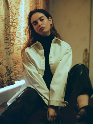 Lily James by Sebastian Sabal-Bruce for Net-a-Porter (2022)