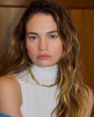 Lily James by Sebastian Sabal-Bruce for Net-a-Porter (2022)