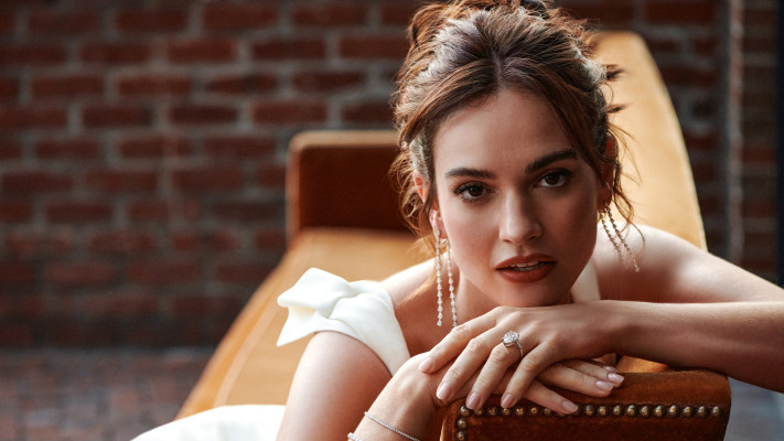 Lily James by Cass Bird for Only Natural Diamonds Fall 2023 (New York 05/24/23)