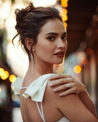 Lily James by Cass Bird for Only Natural Diamonds Fall 2023 (New York 05/24/23)