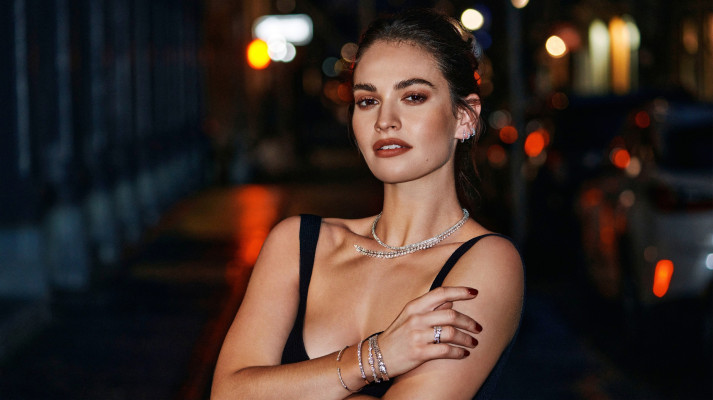Lily James by Cass Bird for Only Natural Diamonds Fall 2023 (New York 05/24/23)