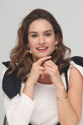 Lily James – “Baby Driver” Press Conference in Los Angeles