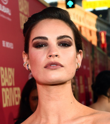 Lily James – “Baby Driver” Premiere in Los Angeles