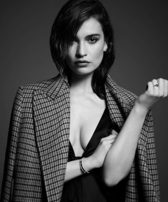 Lily James by Jason Bell for DuJour Summer 2017