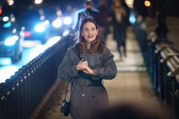 Lily James - &#039;What&#039;s Love Got to Do with It?&#039; On Set | 2021