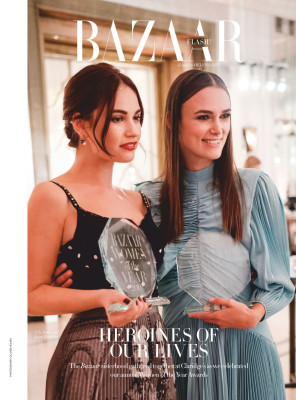 Keira Knightley and Lily James – Harper’s Bazaar UK February 2019
