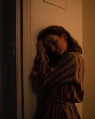 LILY JAMES at a Photoshoot, 2020