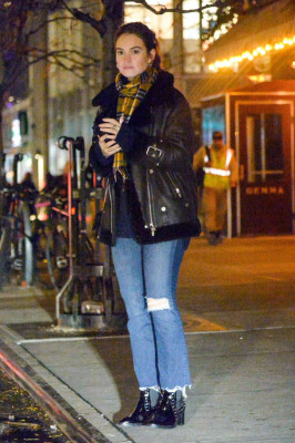 Lily James Casual Style