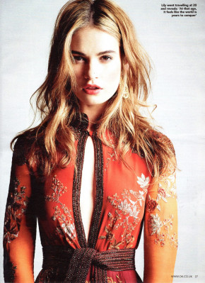 Lily James – OK! Magazine 07/09/2019 Issue