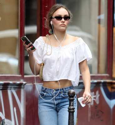 LILY-ROSE DEPP Out in Paris 07/06/2020