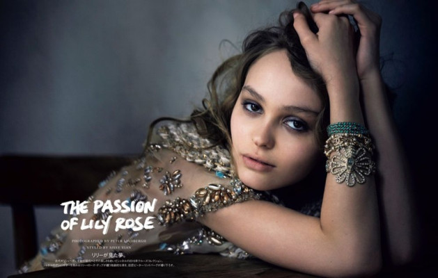 Lily-Rose Depp by Peter Lindbergh - Vogue Japan January 2018