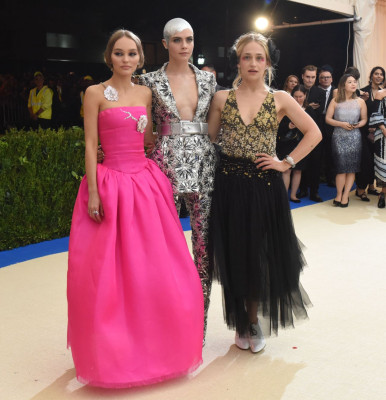 Lily-Rose Depp at MET Gala in New York 05/01/2017